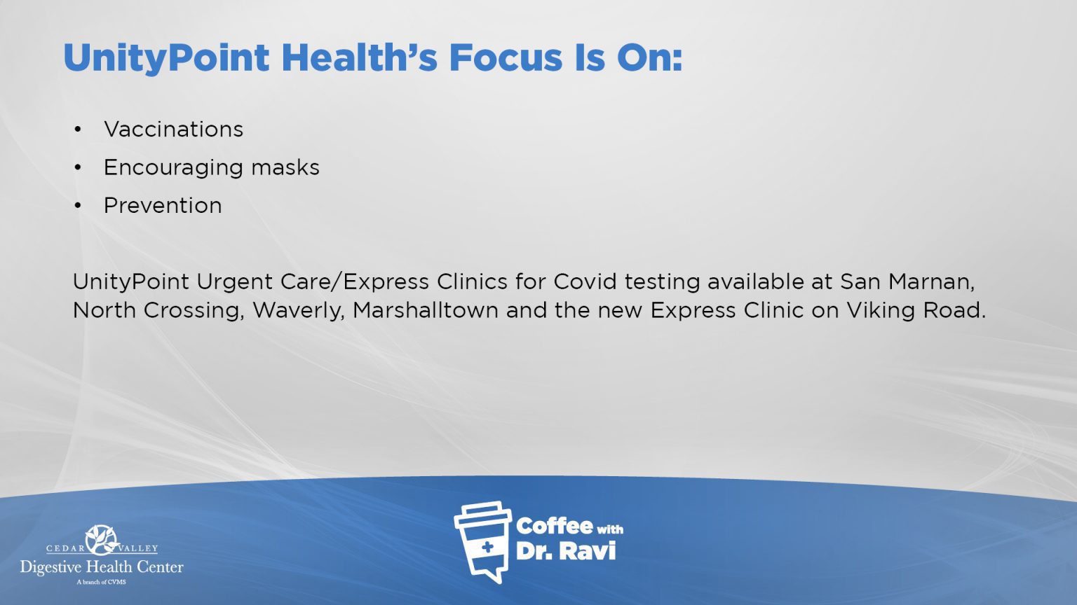 Coffee With Ravi 2204088 Cedar Valley Digestive Health Center