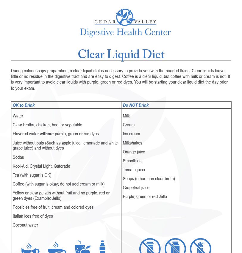 How To Prepare For Your Colonoscopy Cedar Valley Gastroenterology